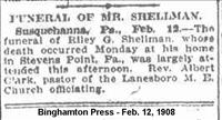 Shellman, Riley G. (Funeral Notice)